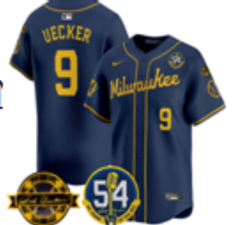 Women Milwaukee Brewers #9 Bauers Blue Nike 2026 World Series jersey 10210103